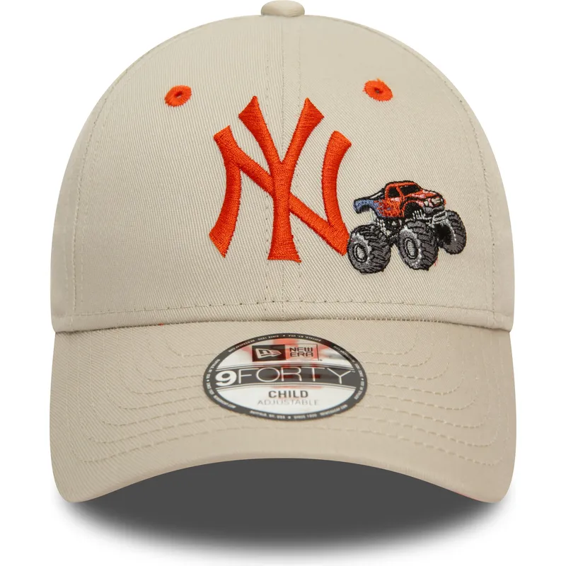 cepice-zaoblena-bezova-nastavitelny-pro-deti-9forty-graphic-monster-truck-new-york-yankees-mlb-new-era