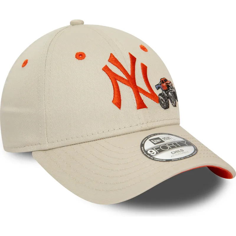 cepice-zaoblena-bezova-nastavitelny-pro-deti-9forty-graphic-monster-truck-new-york-yankees-mlb-new-era