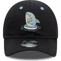 new-era-curved-brim-toddler-shark-9forty-character-navy-blue-adjustable-cap
