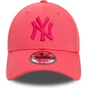 cepice-zaoblena-ruzova-nastavitelny-9forty-league-essential-new-york-yankees-mlb-new-era