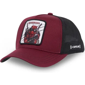 cepice-zaoblena-cervena-snapback-bad1-deadpool-marvel-comics-capslab