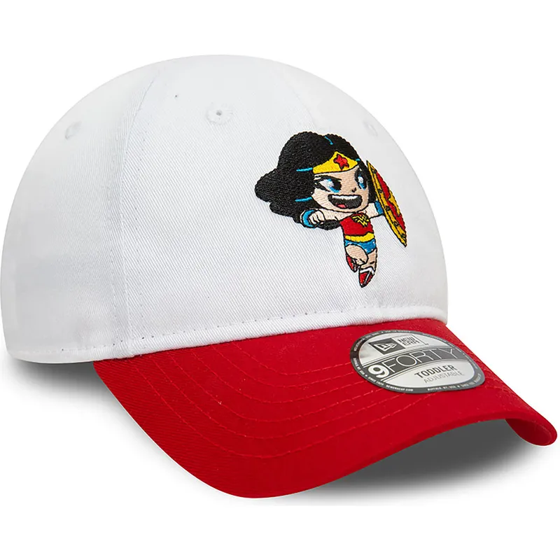 cepice-zaoblena-cervena-nastavitelny-pro-deti-9forty-wonder-woman-dc-comics-hero-new-era