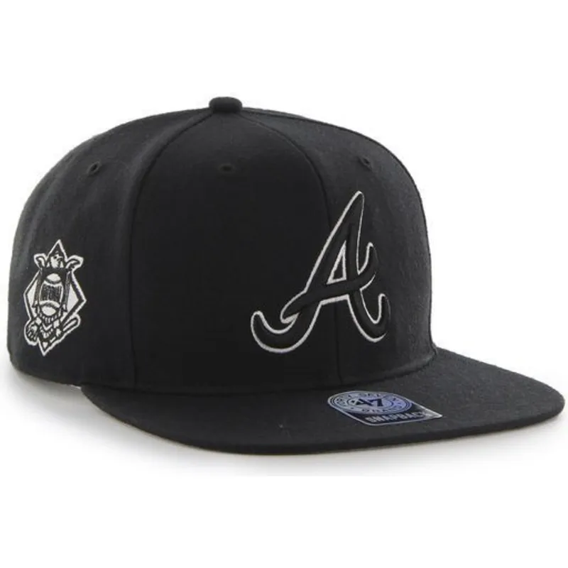 cepice-rovna-cerna-snapback-atlanta-braves-mlb-47-brand