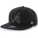 cepice-rovna-cerna-snapback-atlanta-braves-mlb-47-brand