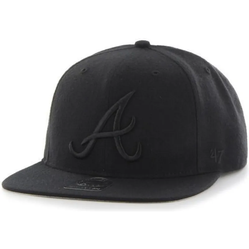 cepice-rovna-cerna-snapback-atlanta-braves-mlb-47-brand