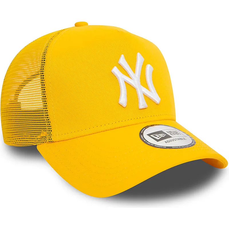 cepice-zaoblena-zluta-snapback-a-frame-league-essential-new-york-yankees-mlb-new-era