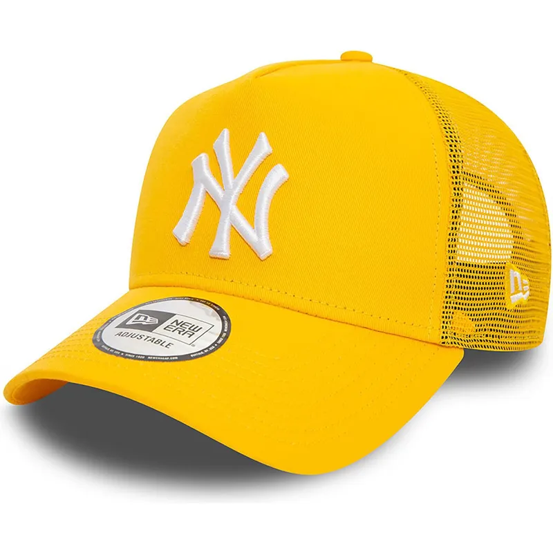 cepice-zaoblena-zluta-snapback-a-frame-league-essential-new-york-yankees-mlb-new-era