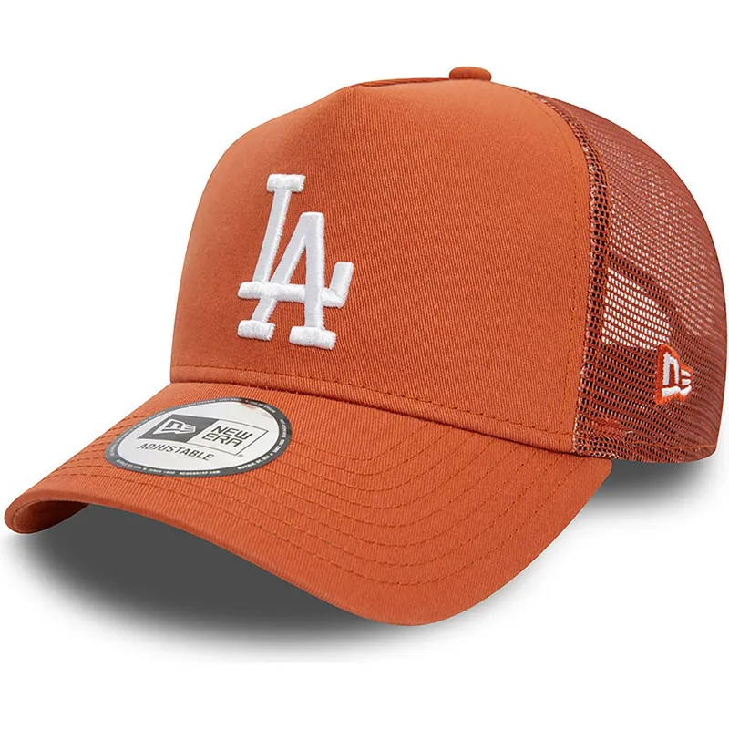 cepice-zaoblena-hneda-snapback-a-frame-league-essential-los-angeles-dodgers-mlb-new-era