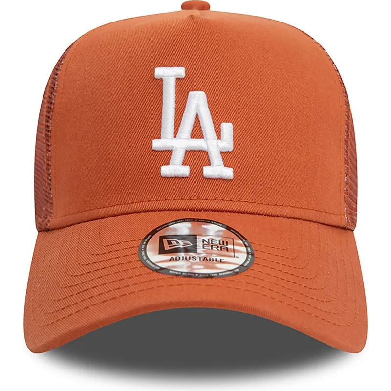 cepice-zaoblena-hneda-snapback-a-frame-league-essential-los-angeles-dodgers-mlb-new-era