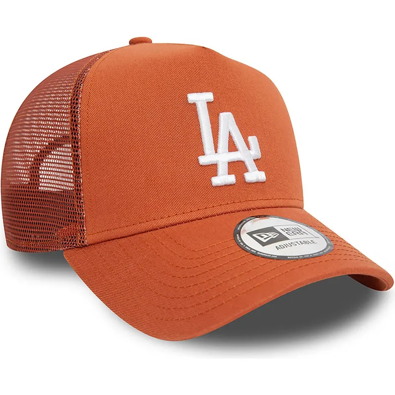 cepice-zaoblena-hneda-snapback-a-frame-league-essential-los-angeles-dodgers-mlb-new-era