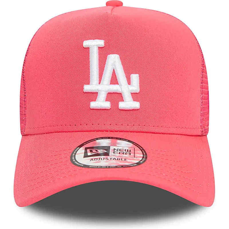 cepice-zaoblena-ruzova-snapback-a-frame-league-essential-los-angeles-dodgers-mlb-new-era