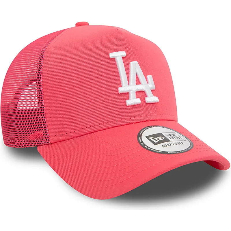 cepice-zaoblena-ruzova-snapback-a-frame-league-essential-los-angeles-dodgers-mlb-new-era