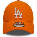 cepice-zaoblena-oranzova-nastavitelny-9forty-league-essential-los-angeles-dodgers-mlb-new-era