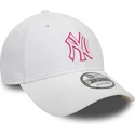cepice-zaoblena-bila-nastavitelny-rosa-9forty-team-outline-new-york-yankees-mlb-new-era