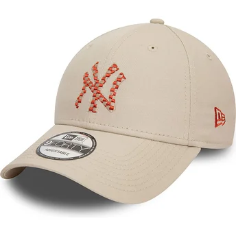 Čepice zaoblená béžová nastavitelný 9FORTY Seasonal Infill New York Yankees MLB New Era