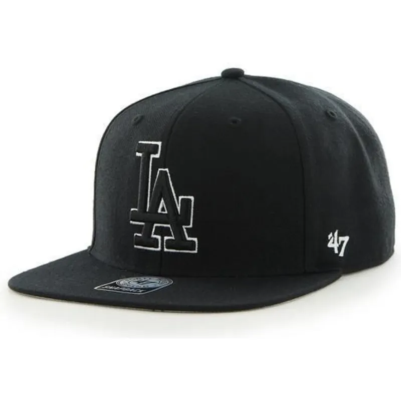 cepice-rovna-cerna-snapback-los-angeles-dodgers-mlb-47-brand