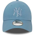 new-era-new-york-yankees-mlb-9forty-seasonal-infill-verstellbare-blaue-kappe-mit-gebogenem-schirm