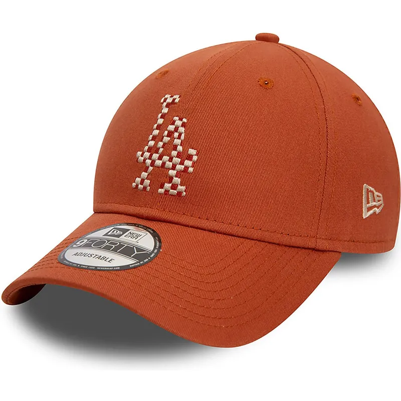 cepice-zaoblena-hneda-nastavitelny-9forty-seasonal-infill-los-angeles-dodgers-mlb-new-era