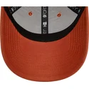 verstellbare-braune-9forty-seasonal-infill-kappe-mit-gebogenem-schirm-der-los-angeles-dodgers-mlb-von-new-era