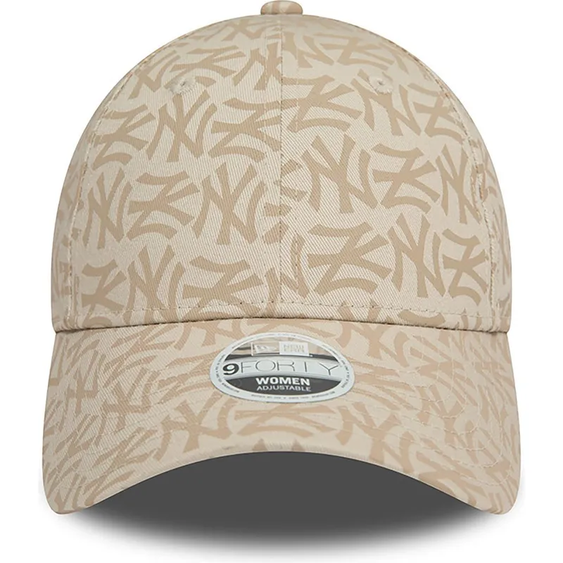cepice-zaoblena-bezova-nastavitelny-9forty-monogram-new-york-yankees-mlb-new-era cepice-zaoblena-bezova-nastavitelny-9forty-monogram-new-york-yankees-mlb-new-era