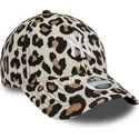 new-era-mlb-new-york-yankees-9forty-jacquard-verstellbare-damenkappe-mit-leopardenmuster