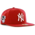rote-snapback-kappe-new-york-yankees-mlb-sure-shot-von-47-brand