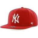 rote-snapback-kappe-new-york-yankees-mlb-sure-shot-von-47-brand