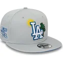 los-angeles-dodgers-mlb-new-era-9fifty-summer-icon-graue-snapback-kappe