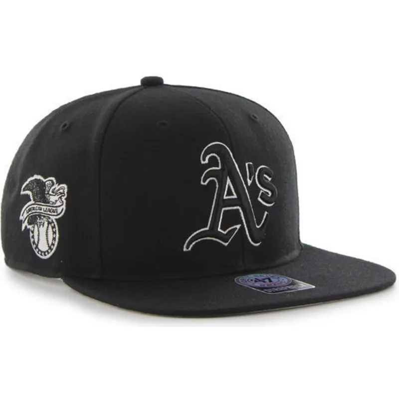 cepice-rovna-cerna-snapback-oakland-athletics-mlb-47-brand