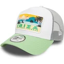 weisse-und-grune-trucker-kappe-a-frame-summer-von-ibiza-cities-and-beaches-von-new-era