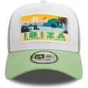 weisse-und-grune-trucker-kappe-a-frame-summer-von-ibiza-cities-and-beaches-von-new-era
