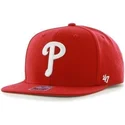 rote-flache-snapback-kappe-der-philadelphia-phillies-mlb-sure-shot-von-47-brand