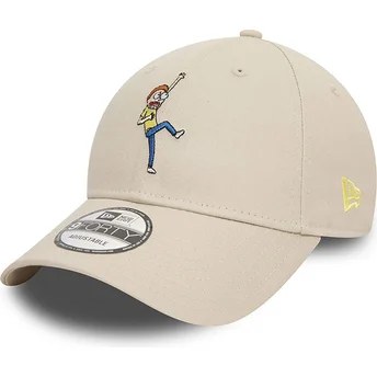 Beige verstellbare Kappe 9FORTY Character von Morty Smith Rick und Morty von New Era