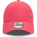 verstellbare-9forty-flawless-rosa-gebogene-kappe-new-york-yankees-mlb-von-new-era