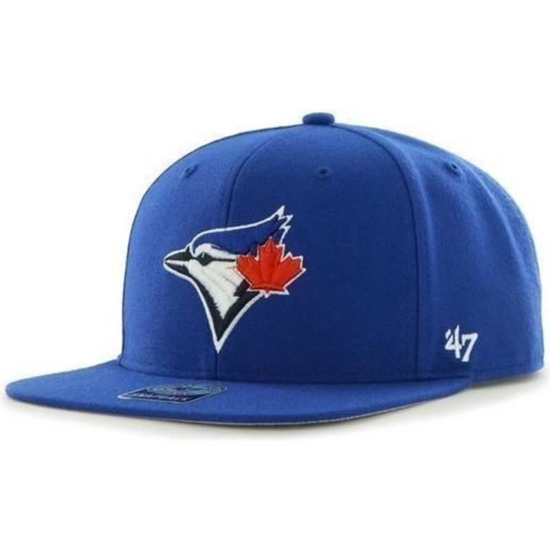 47-brand-flat-brim-maskottchen-logo-toronto-blau-jays-mlb-sure-shot-snapback-cap-blau-