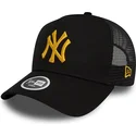 cepice-zaoblena-cerna-snapback-a-frame-metallic-new-york-yankees-mlb-new-era