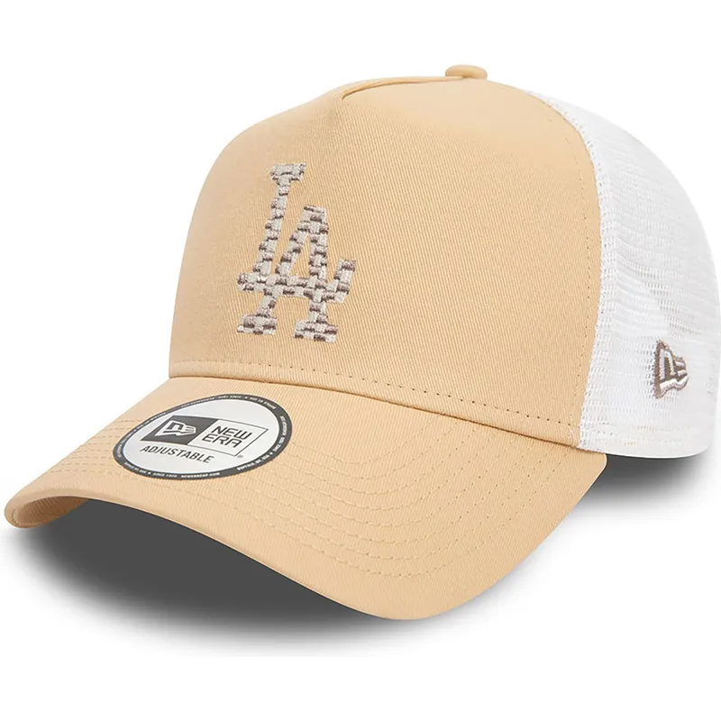 cepice-zaoblena-hneda-snapback-a-frame-seasonal-infill-los-angeles-dodgers-mlb-new-era