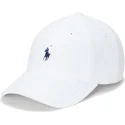 weisse-verstellbare-kappe-mit-gebogenem-schirm-und-blauem-logo-aus-baumwollfrottee-polo-ralph-lauren-classic-sport