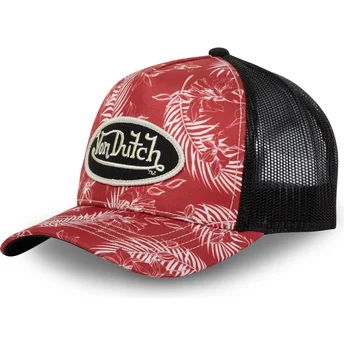 Čepice zaoblená červená snapback TRO CT Von Dutch