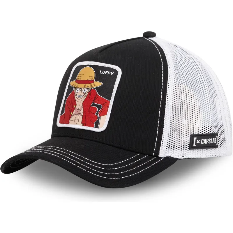 svart-och-vit-trucker-keps-monkey-d-luffy-mon1-one-piece-fran-capslab
