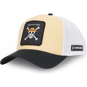 Capslab Straw Hat Pirates STRA CT One Piece Multicolor Trucker Hat