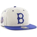graue-snapback-kappe-mit-flachem-schirm-und-blauen-streifen-von-los-angeles-dodgers-mlb-von-47-brand
