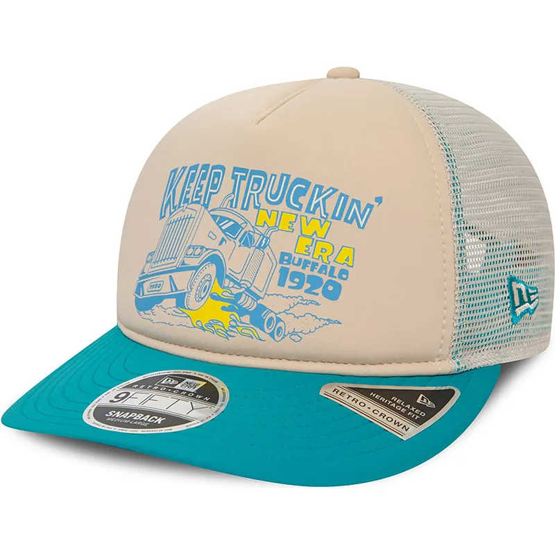 new-era-american-keep-truckin-9fifty-retro-crown-a-frame-beige-och-bla-truckerkeps