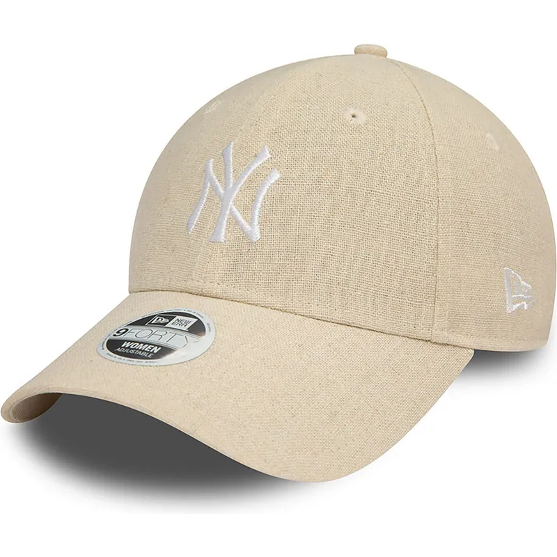 cepice-zaoblena-bezova-nastavitelny-9forty-linen-new-york-yankees-mlb-new-era