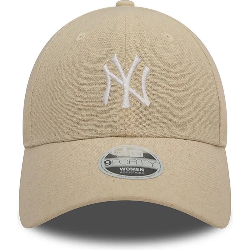 cepice-zaoblena-bezova-nastavitelny-9forty-linen-new-york-yankees-mlb-new-era