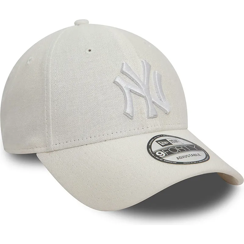 cepice-zaoblena-bila-nastavitelny-9forty-linen-new-york-yankees-mlb-new-era