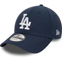 cepice-zaoblena-namornicka-modra-nastavitelny-9forty-linen-los-angeles-dodgers-mlb-new-era