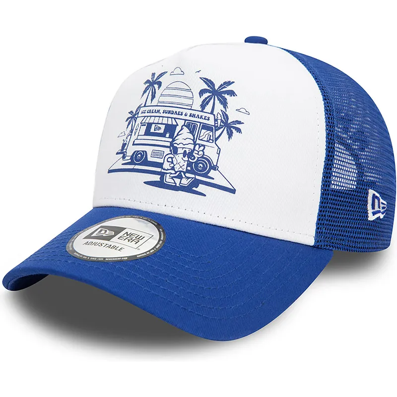cepice-zaoblena-modra-snapback-a-frame-frame-graphic-ice-cream-los-angeles-new-era