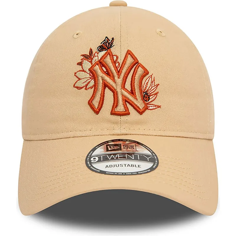 cepice-zaoblena-hneda-nastavitelny-9twenty-floral-new-york-yankees-mlb-new-era