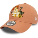 cepice-zaoblena-hneda-nastavitelny-9twenty-floral-los-angeles-dodgers-mlb-new-era
